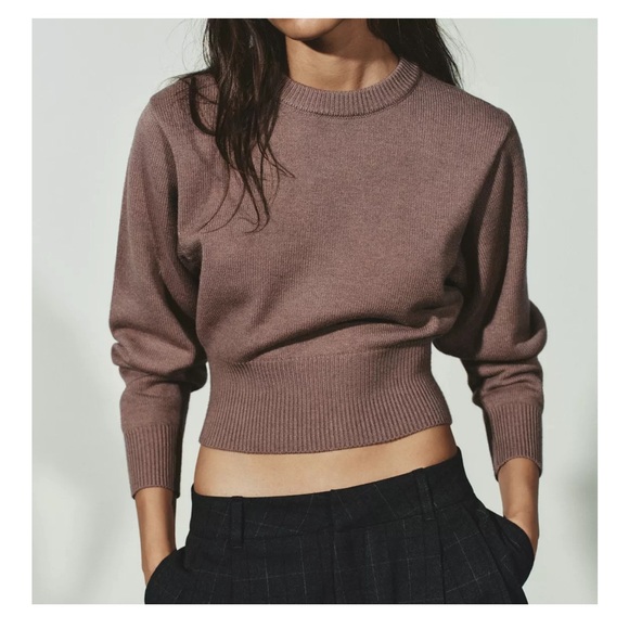 Zara Sweaters - Zara cropped brown / taupe Sweater jumper